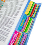 Abas Adesivas Para Bíblia Marcador Índice Happy Pacote Com 4