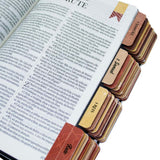 Abas Adesivas Para Bíblia Marcador Índice Tons Terrosos Pacote Com 4